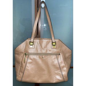 Elliott Lucca Faro Tobacco Brown Genuine Leather Purse Satchel Shoulder Hobo Bag